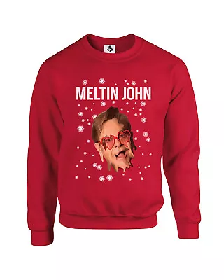 Buy Meltin John Funny Adults Christmas Jumper Xmas Sweatshirt Mens Womens New • 19.95£