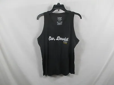 Buy Schitts Creek Womens Tank Shirt XL Black Ew David Round Neck Cotton Tee • 18.94£