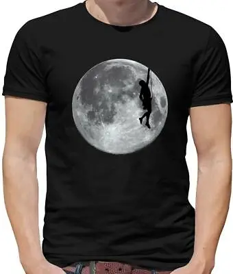 Buy Rock Climbing Moon Mens T-Shirt - Mountain Climb - Rock Climb - Space - Climber • 13.95£