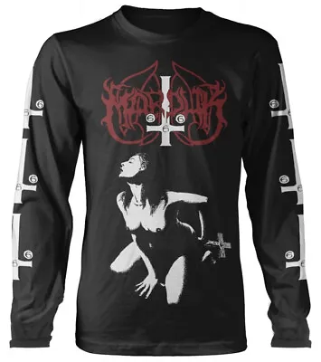 Buy Marduk F*** Me Jesus Black Long Sleeve Shirt - OFFICIAL • 24.89£