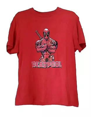 Buy MARVEL Size XL Red DEADPOOL T-Shirt • 2.20£