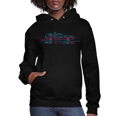 Buy Back To The Future Delorean Travel Dates Women's Hoodie • 44.51£
