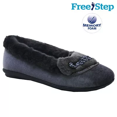 Buy Ladies Memory Foam Warm Casual Slippers Shoes Slip Outdoor Walking Winter Size • 4.95£