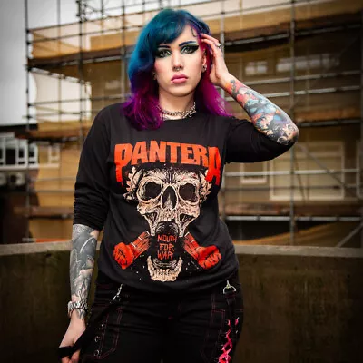 Buy Official Pantera Mouth For War Long Sleeve T-Shirt (Black) • 29.99£