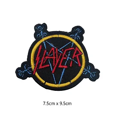 Buy Slayer Metal Band Embroidered Patch Sew Iron On Patches For Clothes Jackets  • 2.95£