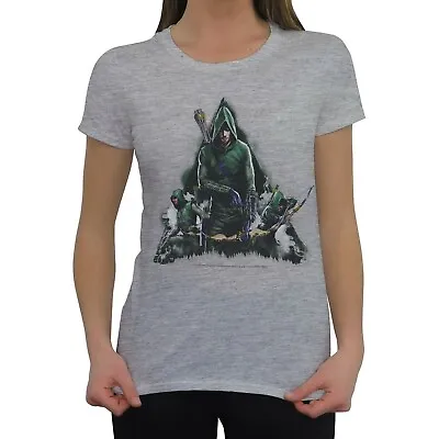 Buy Arrow Oliver Queen Armed Women's T-Shirt Grey • 7.56£