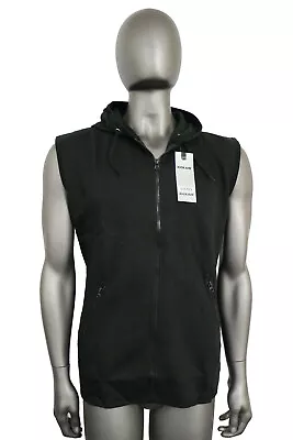 Buy Men's Plain Cap Sleeve Sleeveless Zip Hoodie Casual Summer Hoody S - 2XL • 14.99£