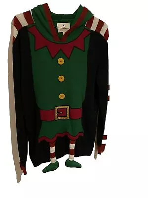 Buy Next Hooded Elf  Christmas Jumper Matching Men’s Large Jumper • 4.99£