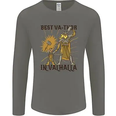 Buy Best Va Thor In Valhalla Viking Fathers Day Mens Long Sleeve T-Shirt • 12.99£