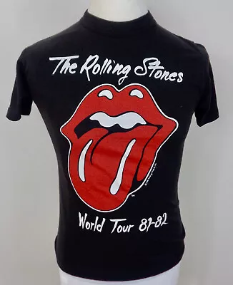 Buy ROLLING STONES 81-82 World Tour T-Shirt - Vintage Original Sportwear - M (38-40) • 69.95£