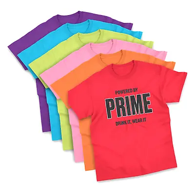 Buy POWER BY Prime Kids T Shirt Prime Energy KSI Logan Paul Drink It Wear It Shirt • 9.90£