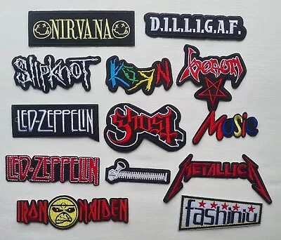 Buy Music Rock Punk Vintage Bands Badges Iron Or Sew On Embroidered Patch UK • 2.25£