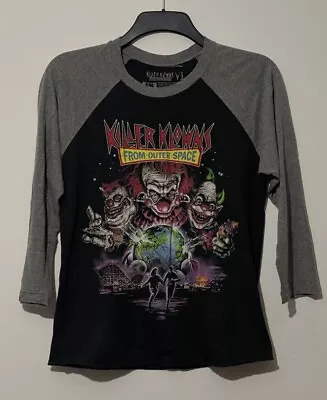 Buy Fright Rags Killer Klowns From Outer Space Baseball Shirt Size S Rare Horror • 19.99£