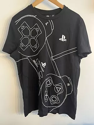 Buy Official Licensed PlayStation T Shirt Medium Black White Japanese • 10£