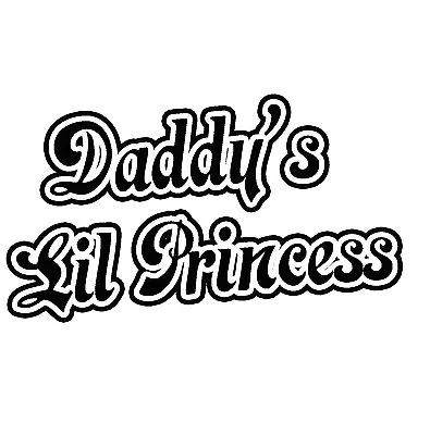 Buy Daddy's Lil Princess # 1 - 8 X 10 - T Shirt Iron On - Daddy's Lil Monster • 3.79£