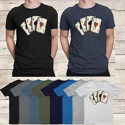 Buy Poker Cards Casino Novelty Vintage Adults  Mens T-Shirts #EM • 9.99£