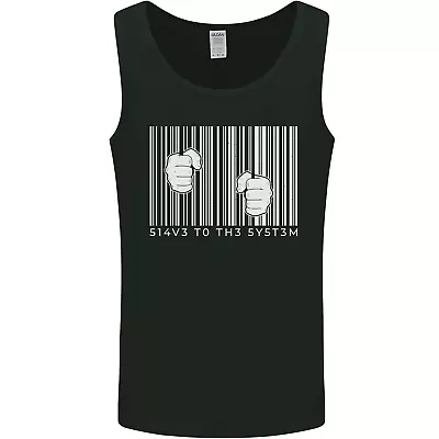 Buy Slave To The System Anti Capitalism Mens Vest Tank Top • 10.99£