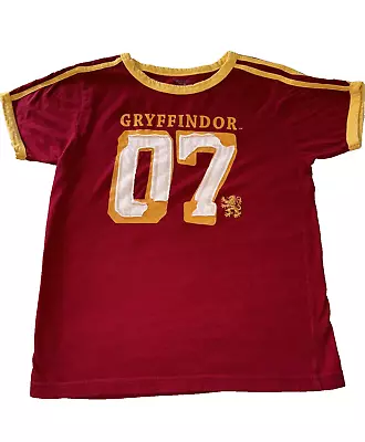 Buy Wizarding World Harry Potter Gryffindor Quidditch Jersey Shirt Kids L Red/Yellow • 11.04£