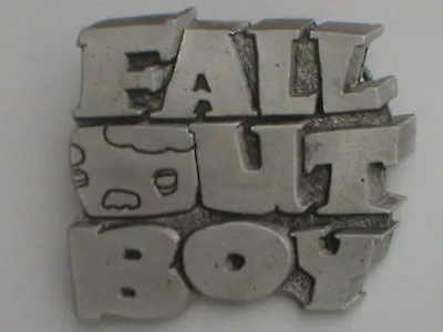 Buy FALL OUT BOY Logo 2006 - PEWTER 3D BELT BUCKLE Official Licensed Merchandise NEW • 6.99£