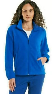 Buy Ladies Loose Fit Lightweight Fleece Jacket Size 10 To 26 Plus Unisex NEW • 14.95£