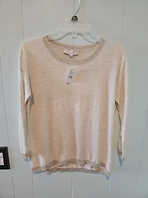 Buy Ann Taylor Loft Sweater Sz XS New With Tags Long Sleeves Sparkle Trim Christmas • 18.45£