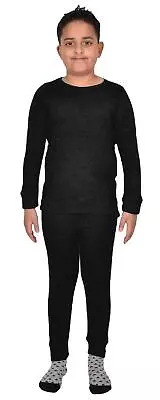 Buy Kids Thermal Long Johns Long Sleeve T-shirt Top Bottoms Set Boys Girls Underwear • 6.79£