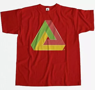 Buy Impossible Triangle T-Shirt Geometry Optical Illusion Mens T-Shirt • 7.99£