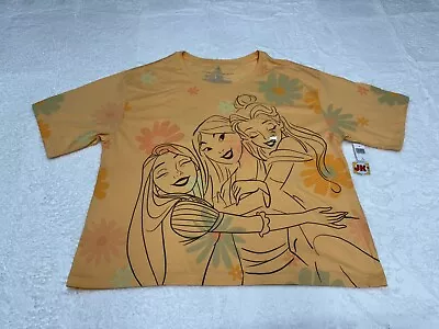Buy NEW Disney Shirt Womens 1X XL Yellow Princess Mulan Rapunzel Belle Parks Ladies • 28.41£