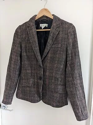 Buy Ladies H&M Tweed Style Blazer/Jacket - Brown - Size UK 8 - Eur 36 • 0.99£