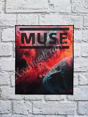 Buy SEW ON PRINTED BACK PATCH JACKET HOODY 23.5cm X 19.5cm MUSE ROCK MUSIC • 28£