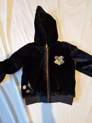 Buy M & S  Harry Potter Hogwarts Black Cosy Hooded Jacket  Age 7 To 8 • 2.99£