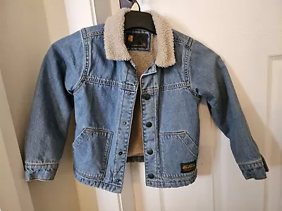 Buy Boys Denim Jacket Fleece Lined NEXT 5-6yrs  • 10£