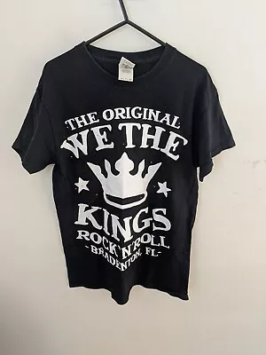 Buy We The Kings Shirt Mens Small Black Double Sided Band Tee Concert Tour Adults • 6.32£