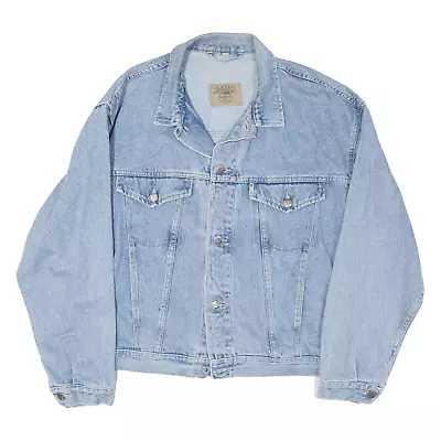 Buy Vintage MUSTANG Denim Jacket Blue 90s Mens L • 26.99£