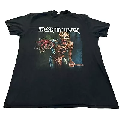 Buy Iron Maiden The Book Of Souls European Tour T-Shirt 2016 Gildan Ringspun Size XL • 15.99£