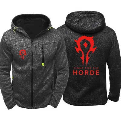 Buy World Of Warcraft WOW Hoodie Zipper Print Sweatshirt Casual Coat Jacket Hooded   • 25.91£