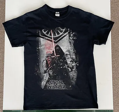 Buy Star Wars 7 Force Awakens Kylo Ren Saber Official Mens Black T Shirt Medium USED • 4.99£