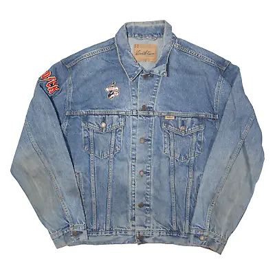 Buy LEVI'S Embellished Patched Mens Denim Jacket Blue L • 33.99£