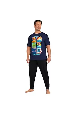 Buy Marvel Mens Avengers Short Sleeve Pyjama Set • 17.99£