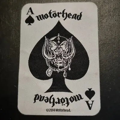 Buy Motorhead Ace Of Spades Playing Card Sew On Patch Official Band Merch 10x7cm • 4.99£