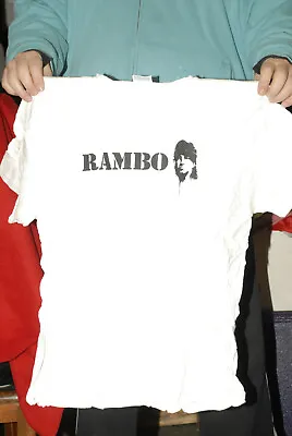 Buy Rambo Movie Promo T Shirt Sylvester Stallone 00's Dvd Box Set Promo Vietnam War • 3.78£