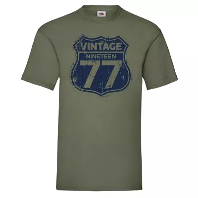 Buy Vintage 1977 Nineteen Seventy Seven T-Shirt Birthday Gift • 13.49£