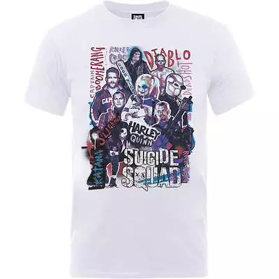 Buy SUICIDE SQUAD- CHARACTER COLLAGE Official T Shirt Mens Licensed Merch New • 14.95£
