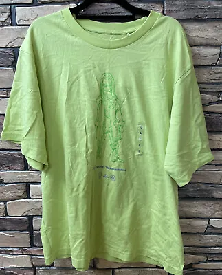Buy Uniqlo Billie Eilish Takashi Murakami Tee Shirt Yellow Lime Green Sz Large New • 27.99£