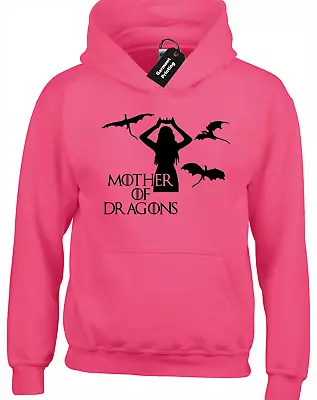 Buy Queen And Dragons Hoody Hoodie Game Of Khaleesi Snow Thrones Jon Fan Design • 16.99£