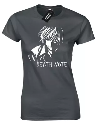 Buy Death Note Ladies T Shirt Tee Anime Kira Manga Hentai Cartoon Japan Cool Design • 7.99£