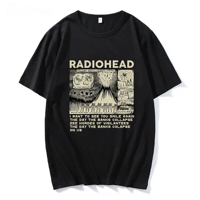Buy Radiohead Vintage Print T-shirt Rock Band Unisex - Perfect Gift For Rock Lover • 12£