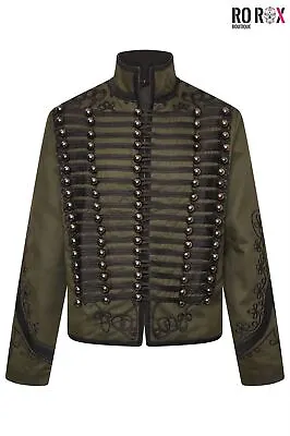 Buy Ro Rox Rifleman Jacket Napoleonic Officer Men's Military Drummer Festival Parade • 65£