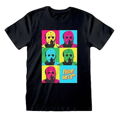 Buy Friday The 13th - Jason Pop Art T-Shirt (Black) • 15.49£