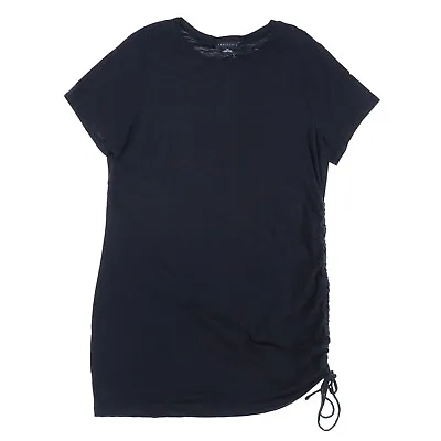 Buy Sanctuary Womens Drawstring T-Shirt Crew Neck Short Sleeve Black 2Xl New • 9.44£